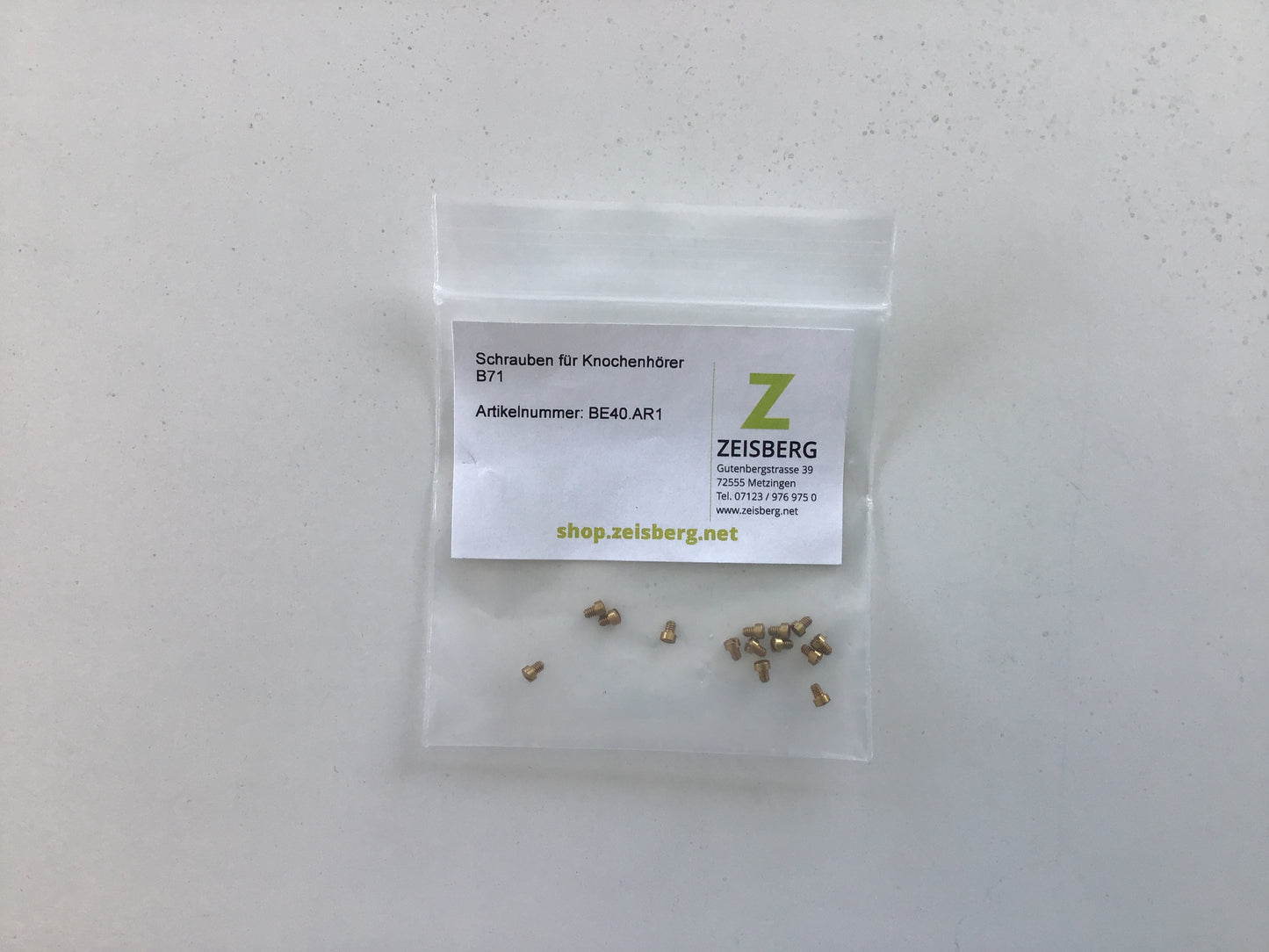 Schrauben für Knochenhörer B71