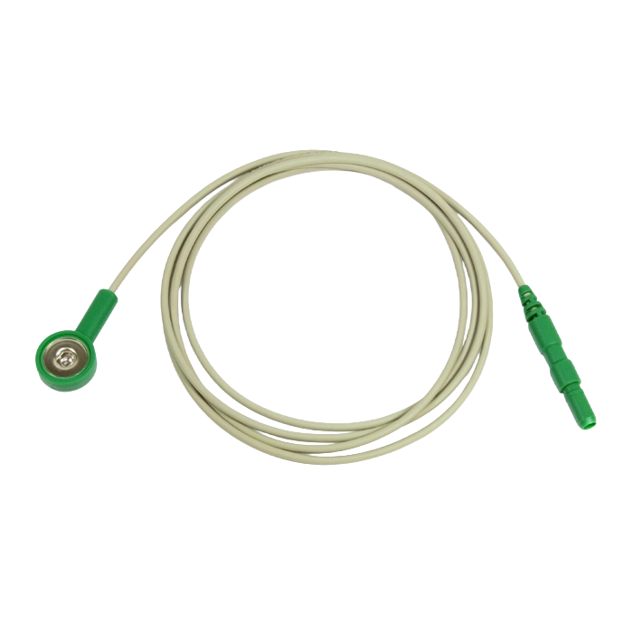 Electrode cable green/ 100cm/ 1.5mm