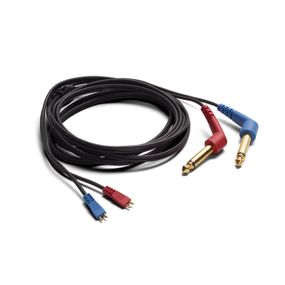 IP30 Kabel für Einsteckhörer 6,3mm Klinke, mono, gewinkelter Stecker, 2m