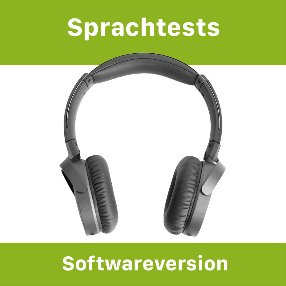 Sprachtests Softwareversion