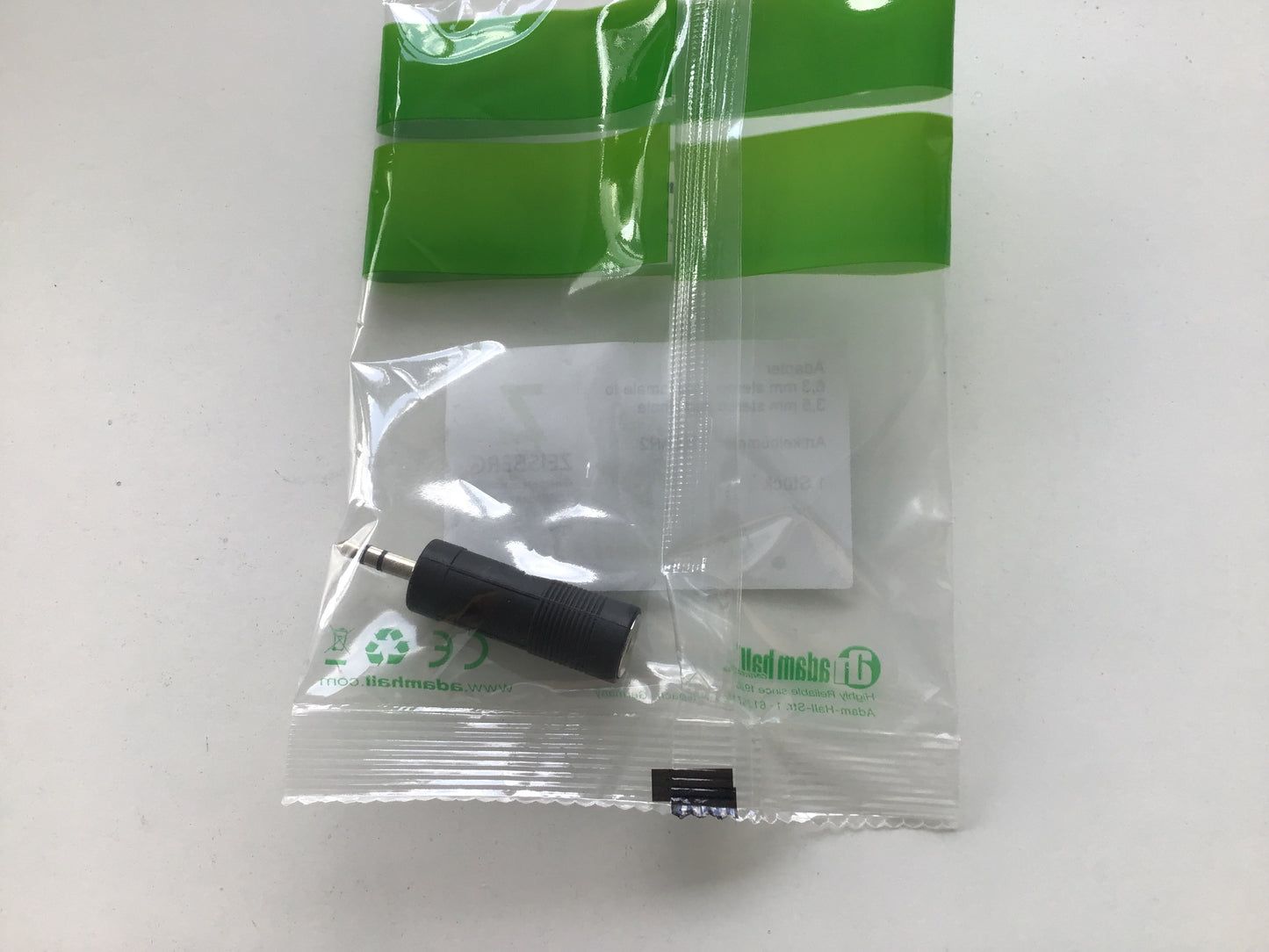 6,3 mm stereo Jack female to 3,5 mm stereo Jack male