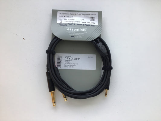 Lautsprecher-Kabel McCrypt, vergoldete Stecker
