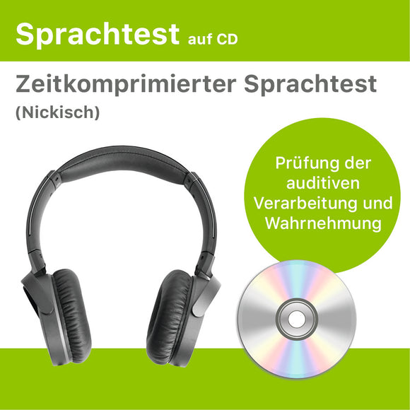 CD20 - Zeitkomprimierter Sprachtest (Nickisch) inkl. Software