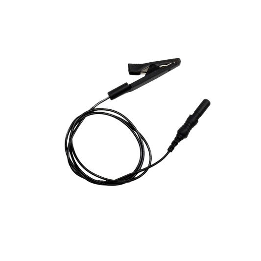 Sanibel electrode cable with crocodile clips, 50cm, black