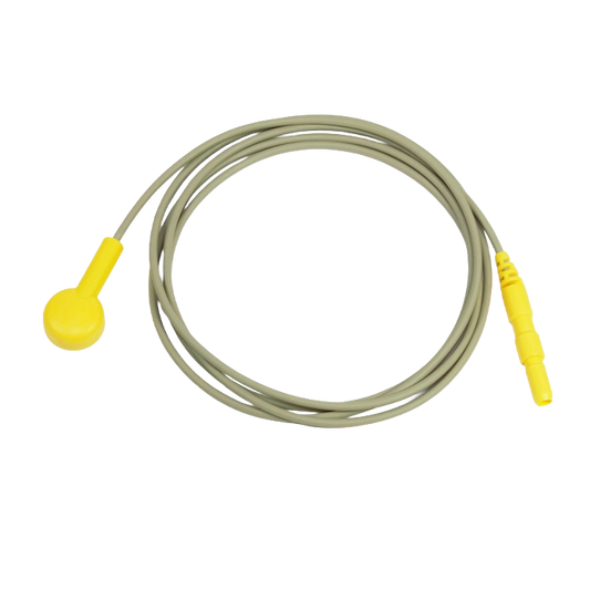 Electrode cable yellow/ 100cm/ 1.5mm