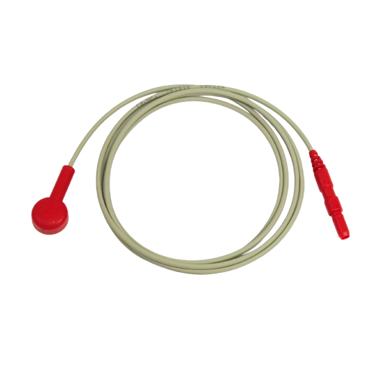Electrode cable red/ 100cm/ 1.5mm