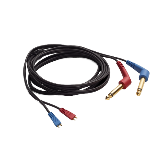 IP30 Kabel für Einsteckhörer 6,3mm Klinke, mono, gewinkelter Stecker, 2m