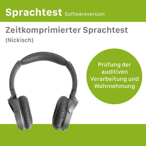 Softwareversion - Zeitkomprimierter Sprachtest (Nickisch)