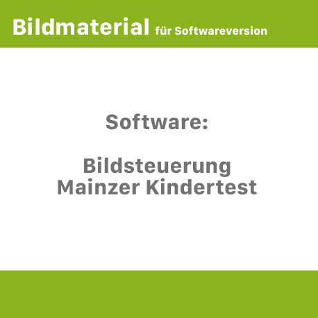 Softwareversion - Bildmaterial zum Mainzer Kindersprachtest