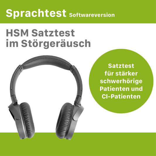 Software version - HSM sentence test in noise