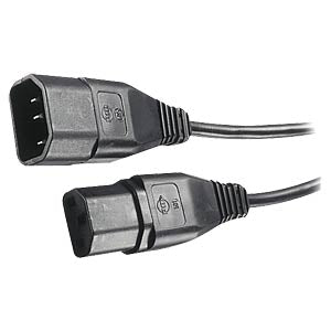 Netzkabel C14 Stecker auf C13 Buchse 1m