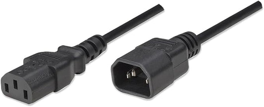 Netzkabel für Notebook,C5 (Kleeblatt) auf Schuko, 2m