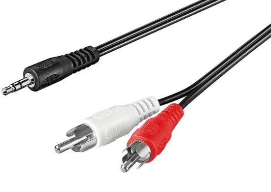 Audio-Kabel Klinke 3,5mm auf 2x Cinch/1,5m