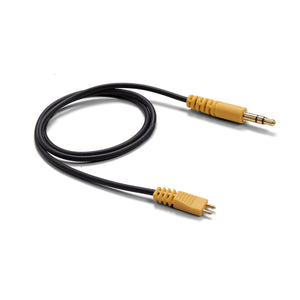 IP30 Kabel für Einsteckhörer, 3,5mm Klinke, stereo, gelber gerader Stecker, 500mm